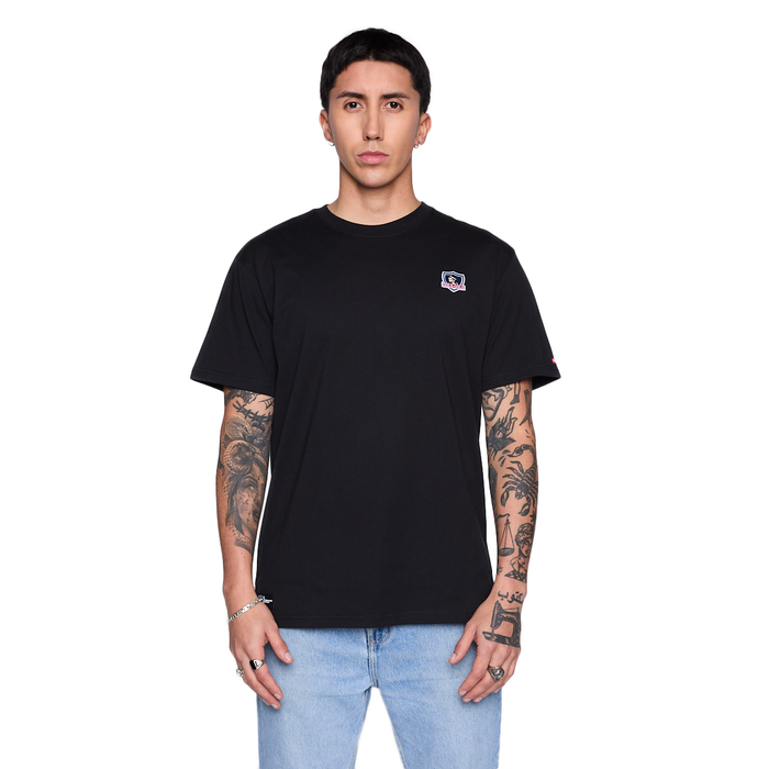 Polera Colo Colo Urbano Hombre Escudo Negro