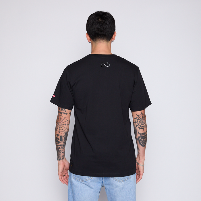Polera Colo Colo Urbano Hombre Escudo Stars Negro