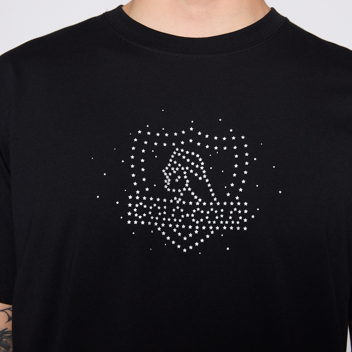 Polera Colo Colo Urbano Hombre Escudo Stars Negro