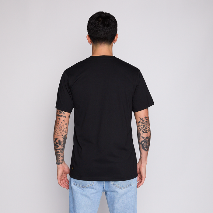 Polera Colo Colo Urbano Hombre Eterno Campeón Negro Escudo Verano