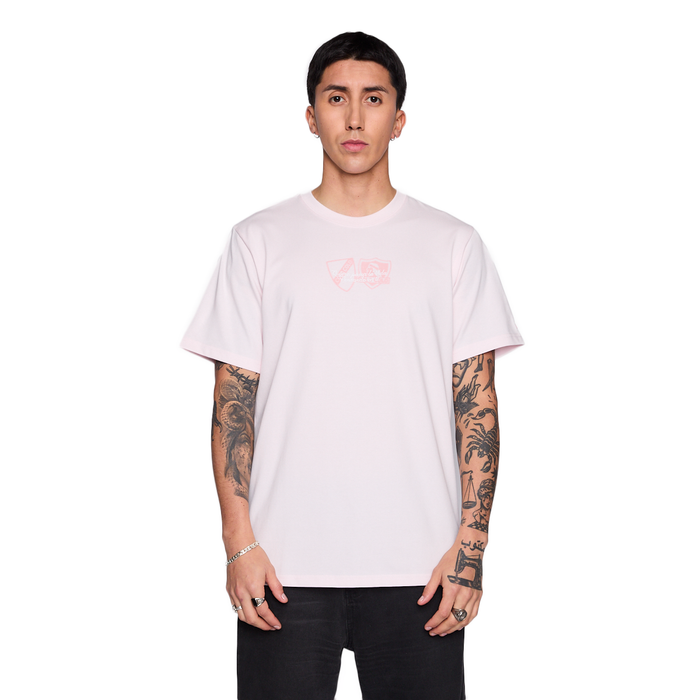 Polera Colo Colo Urbano Hombre Quiero Seguirte Rosado