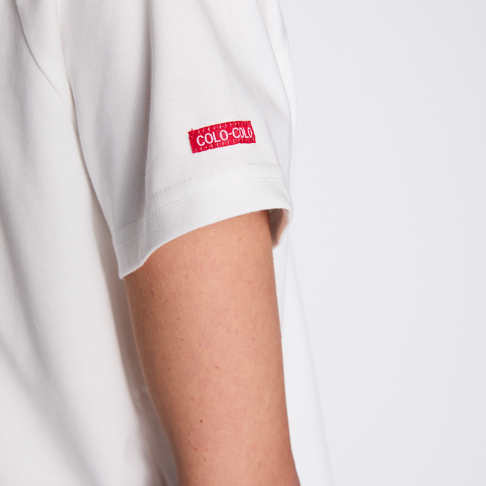 Polera Colo Colo Urbano Mujer I Love Colo Colo Blanco