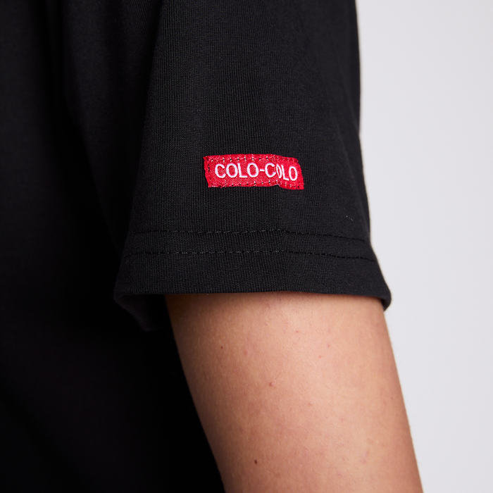 Polera Crop Colo Colo Urbano Mujer Eterna Campoena Negro