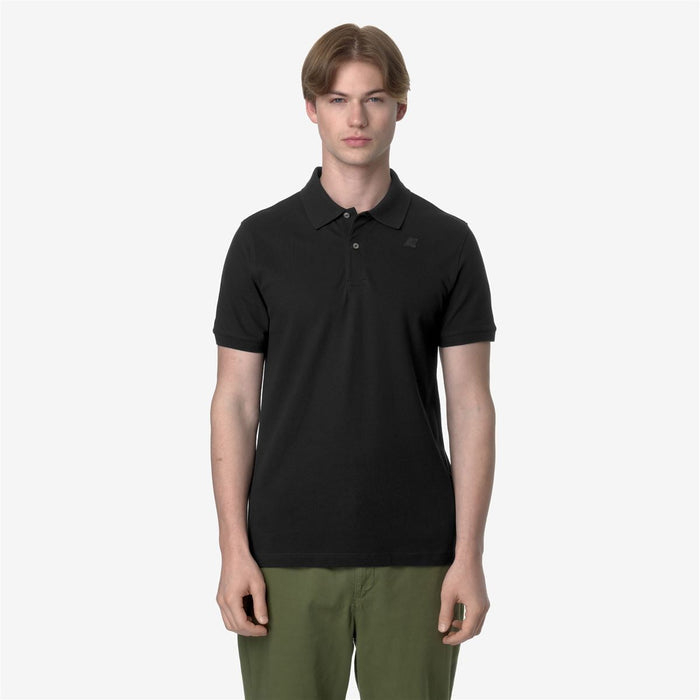 Polera K-Way Men Amedee Pique Black Pure