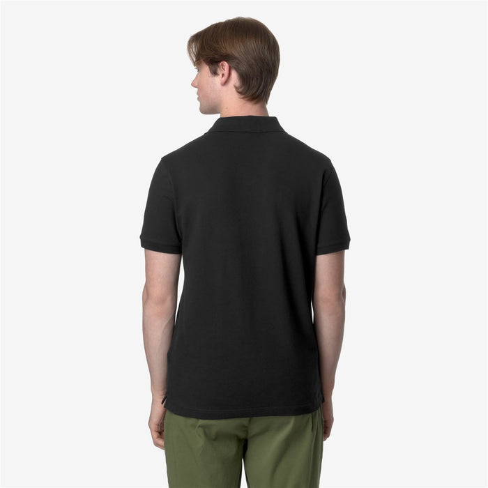 Polera K-Way Men Amedee Pique Black Pure