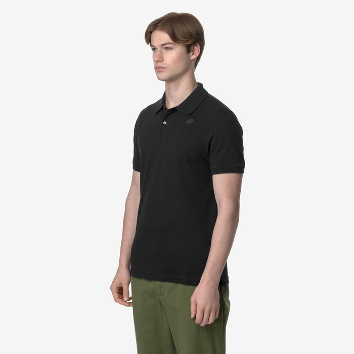 Polera K-Way Men Amedee Pique Black Pure