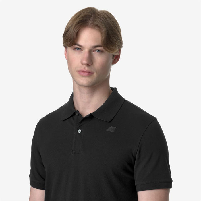 Polera K-Way Men Amedee Pique Black Pure