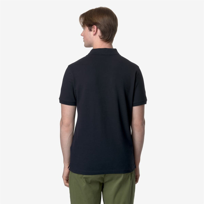 Polera K-Way Men Amedee Pique Blue Depth