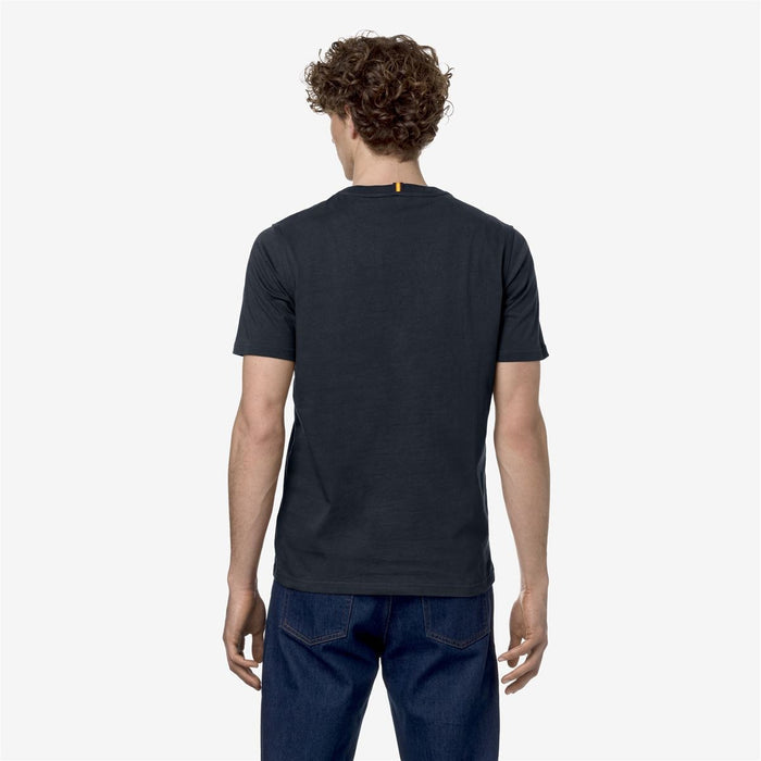 Polera K-Way Men Odom Typo Established Blue Depth