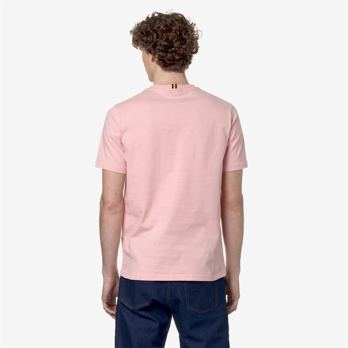 Polera K-Way Men Odom Typo Established Pink