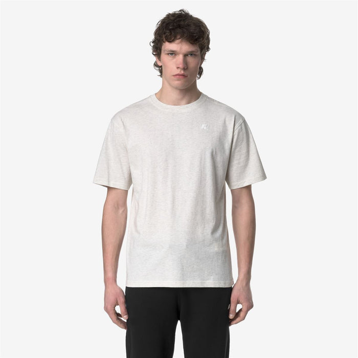 Polera K-Way Men Solo White Bleach Melange