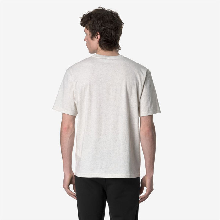 Polera K-Way Men Solo White Bleach Melange