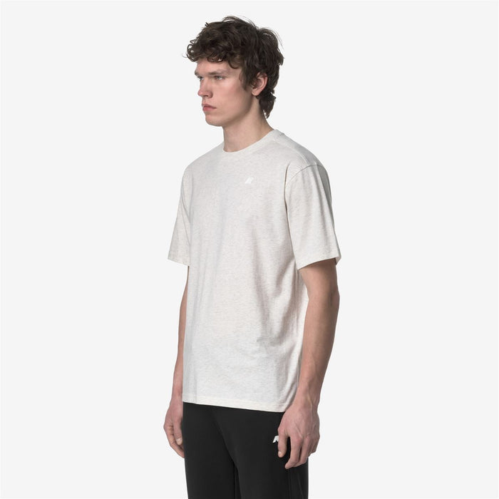 Polera K-Way Men Solo White Bleach Melange