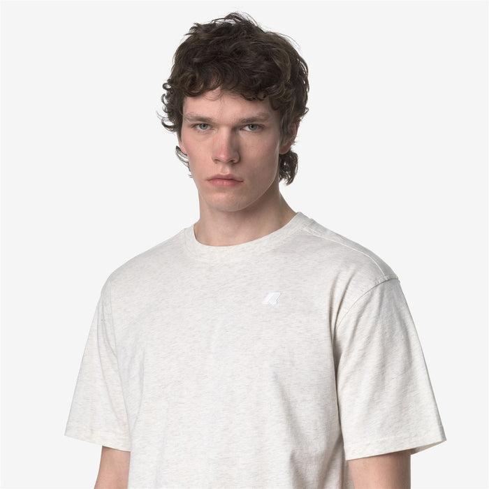 Polera K-Way Men Solo White Bleach Melange