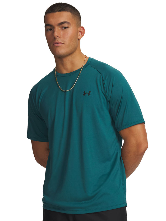 UA Tech 2.0 Polera Manga Corta verde para hombre