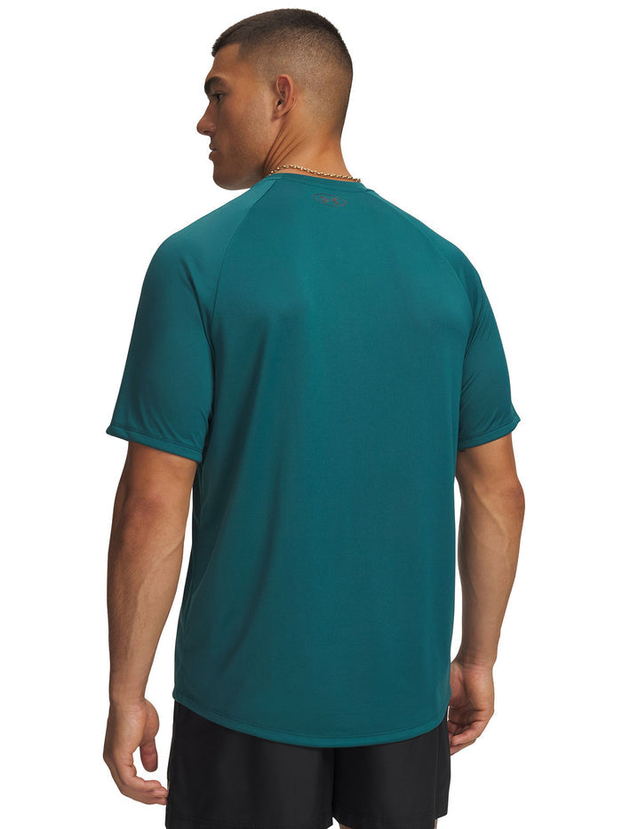 UA Tech 2.0 Polera Manga Corta verde para hombre