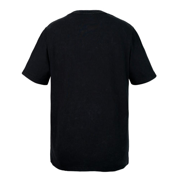 Polera Nixon Men Black Degrade Logo Front White Grey