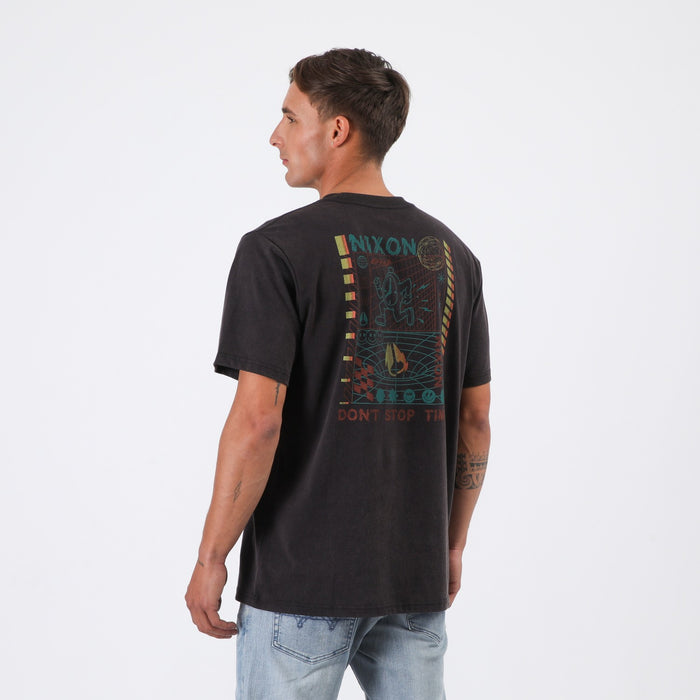Polera Nixon Men Clock is Ticking Washed Black