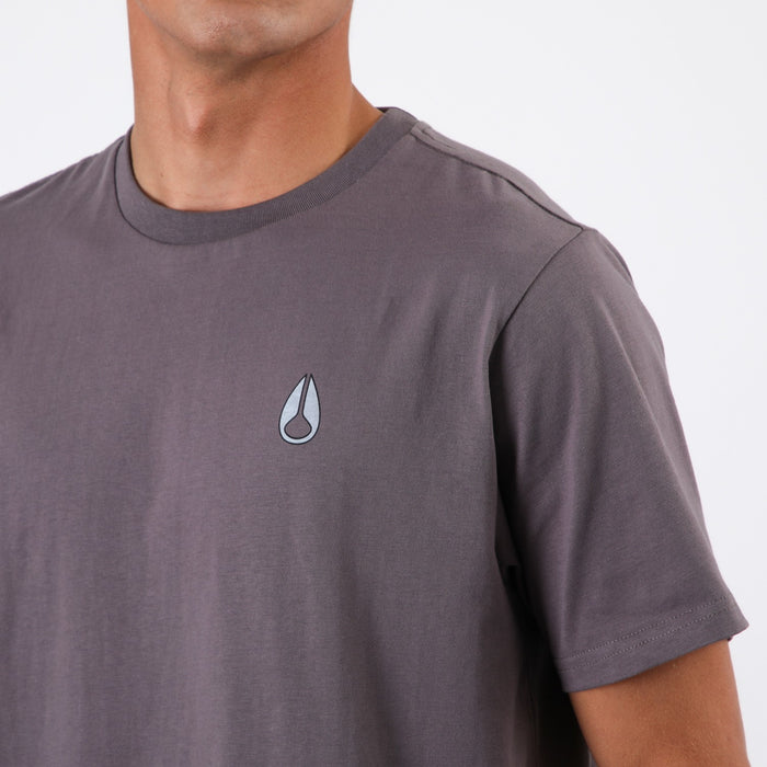 Polera Nixon Men Frog Dark Grey