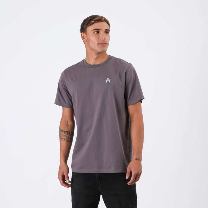 Polera Nixon Men Frog Dark Grey