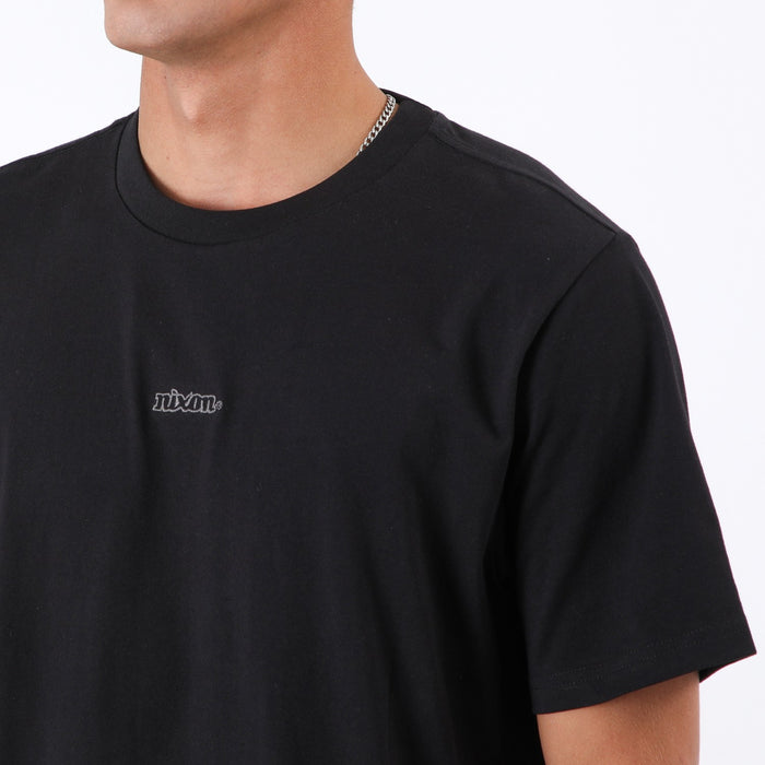 Polera Nixon Men Logo Letters Black
