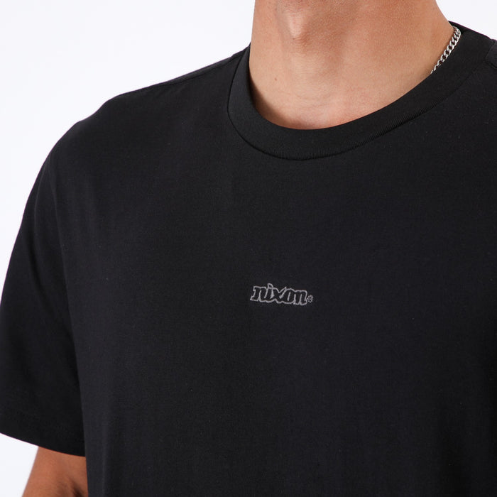 Polera Nixon Men Logo Letters Black
