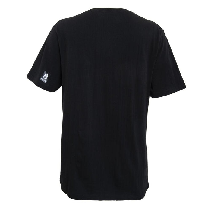 Polera Nixon Men Logo Letters Dark Grey