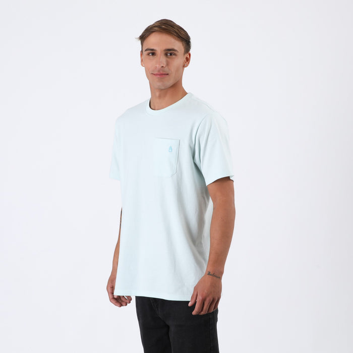 Polera Nixon Men Pocket Light Blue