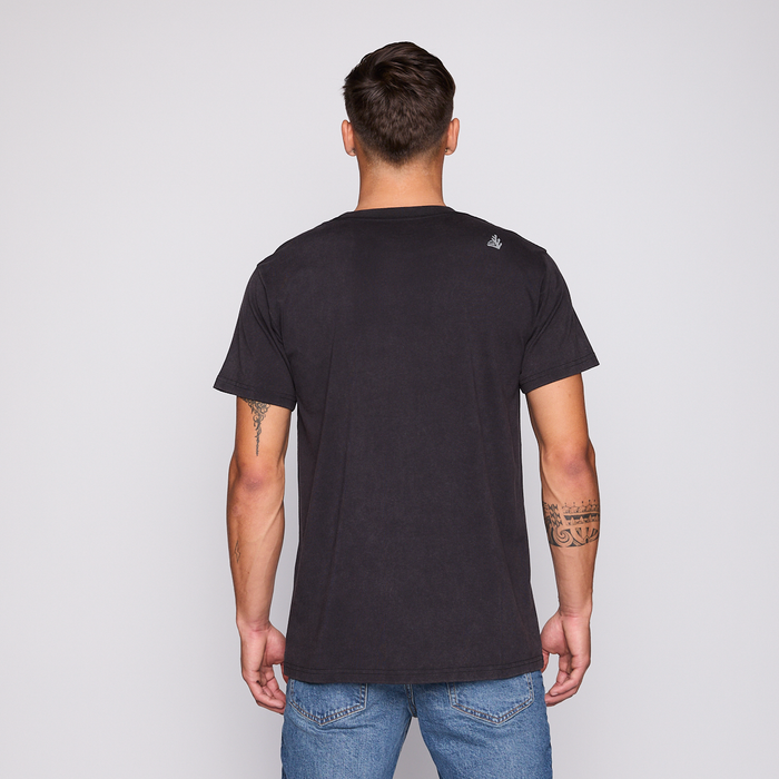 Polera Reef Men Clean Black
