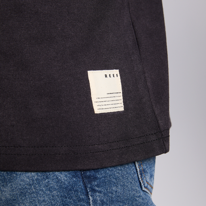 Polera Reef Men Clean Black