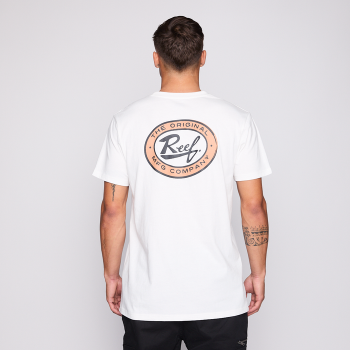 Polera Reef Men Surf Vibes White