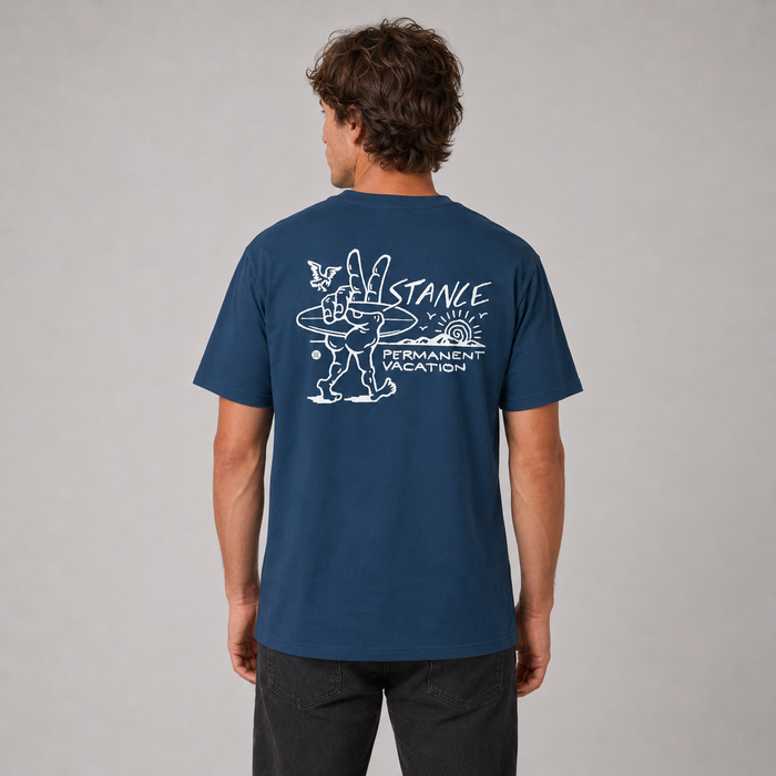 Polera Stance Permanent Vacation Seablue