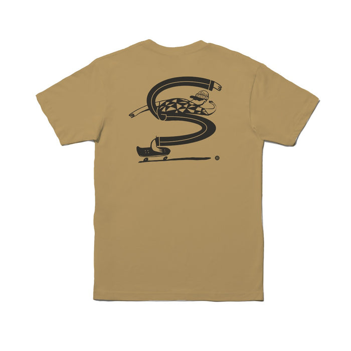 Polera Stance Pounding Pavement Tee Khaki