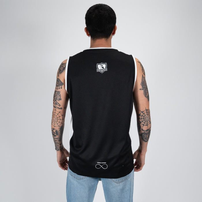 Polera Tank Colo Colo Urbano Hombre Negro