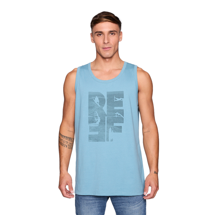 Polera Tank Reef Men Big Reef Blue