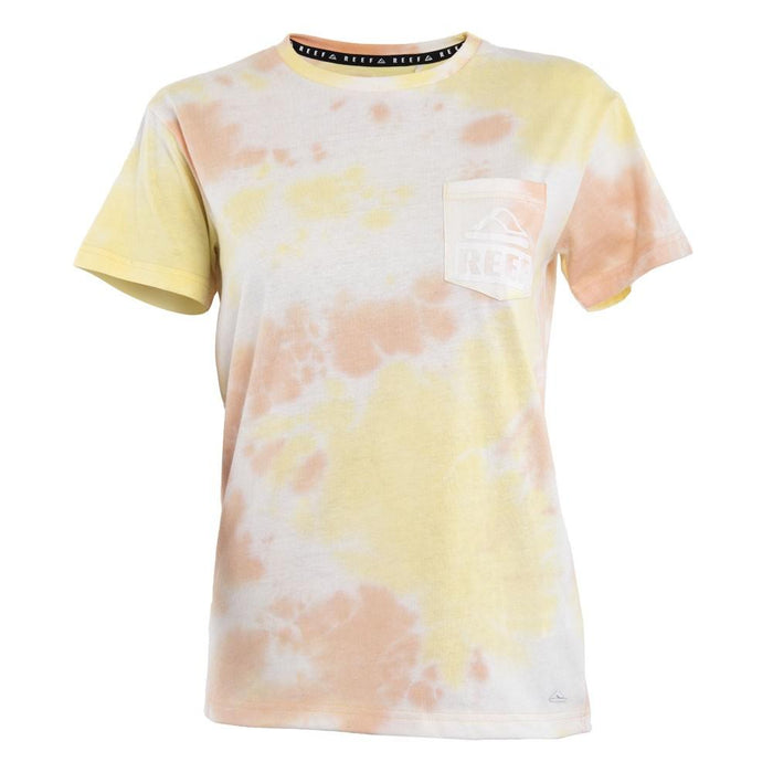 Polera Tie Dye Yellow Bolsillo