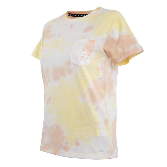 Polera Tie Dye Yellow Bolsillo