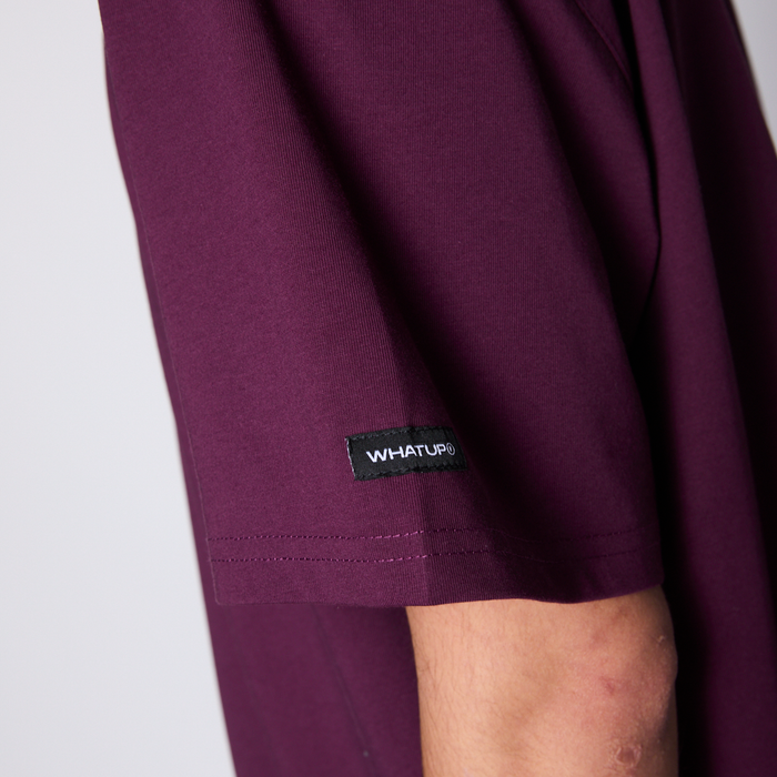 Polera Whatup Men Icon Logo Purple White
