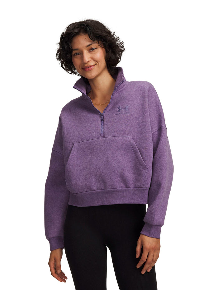 UA Icon Fleece Oversized morado para mujer
