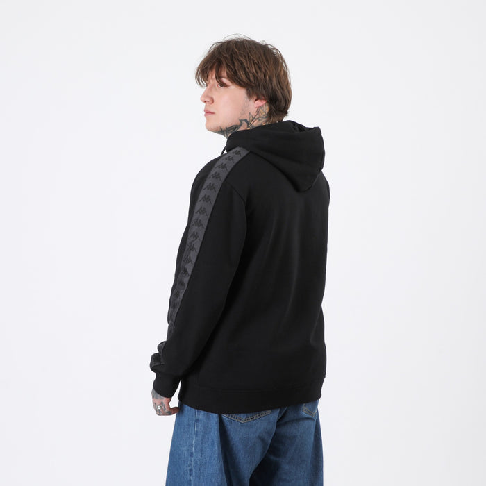 Polerón Kappa Men Hoodie Banda Black Omini Black