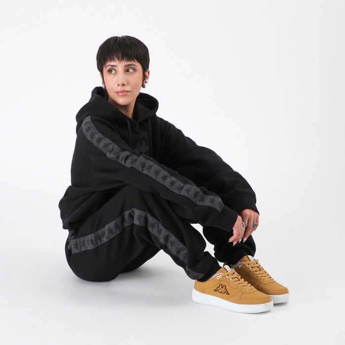 Polerón Kappa Men Hoodie Banda Black Omini Black