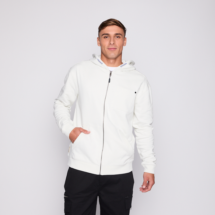 Polerón Reef Men Full Zipper Beige