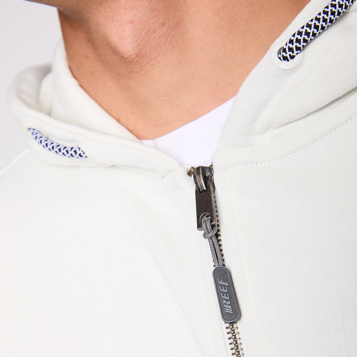 Polerón Reef Men Full Zipper Beige