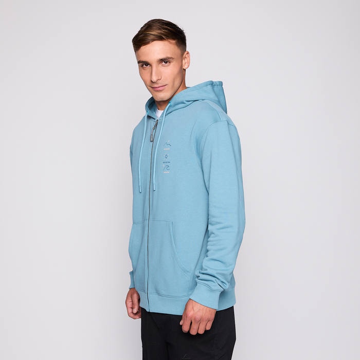 Polerón Reef Men Full Zipper Blue Surf Up
