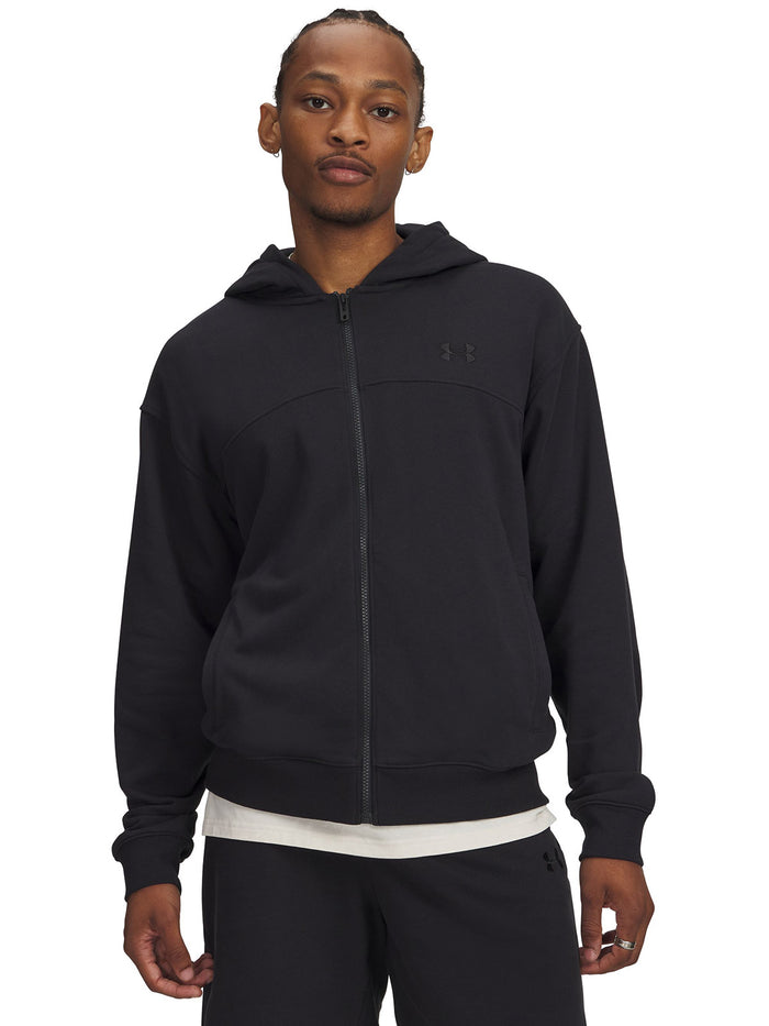 UA Rival Lightweight Full Zip Poleron negro para hombre