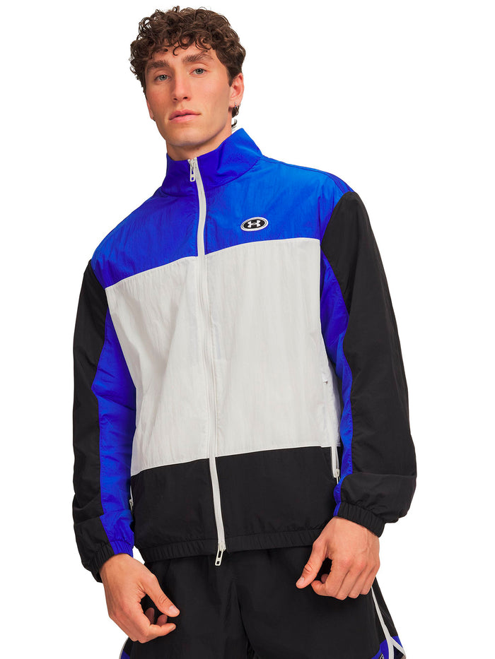 Poleron UA Icon Woven Track negro para hombre