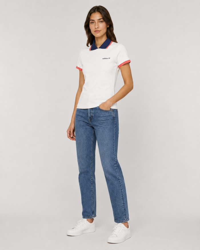 polo adidas main originals mujer jy3515