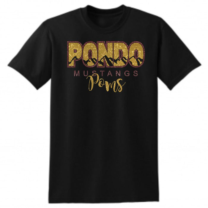 Pondo POMS Basic MOUNTAINS Tee- Matte or Glitter