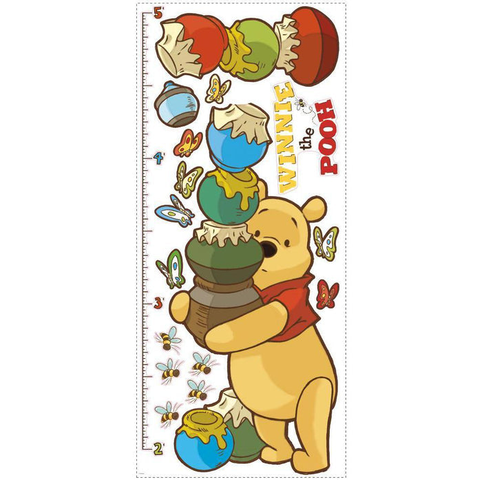 Pooh And Friends Peel and Stick Metric Growth Chart Wall Decals - EonShoppee