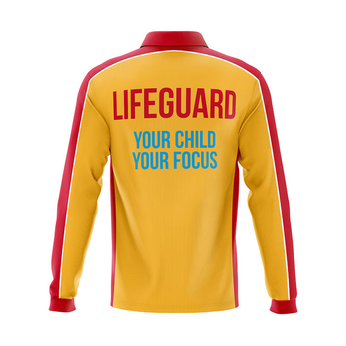 Pool Lifeguard Polo Shirt Men's fit - Long Sleeve & Short Sleeve